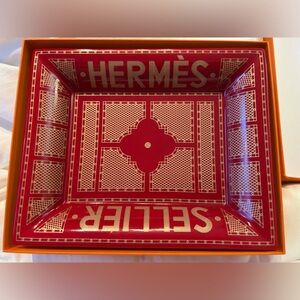 Hermès Sellier Red change tray